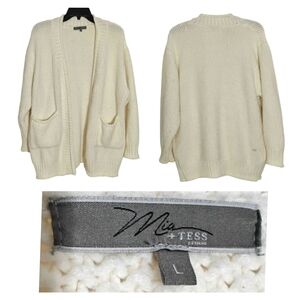 Mia + Tess Cream Women's Cardigan Sweater